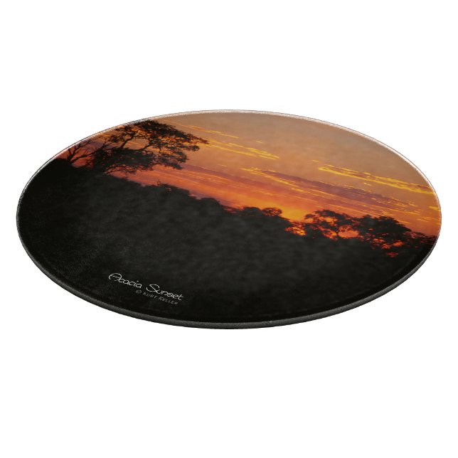 Tabla De Cortar Acacia Sunset (Borde)