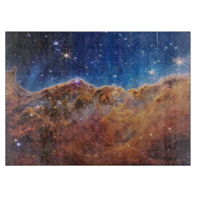 Tabla De Cortar Acantilados cósmicos Telescopio web Carina Nebula  (Anverso)