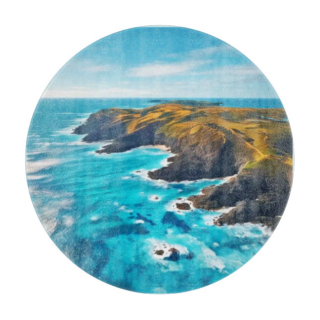 Tabla De Cortar Acantilados oceánicos: costa salvaje (Anverso)