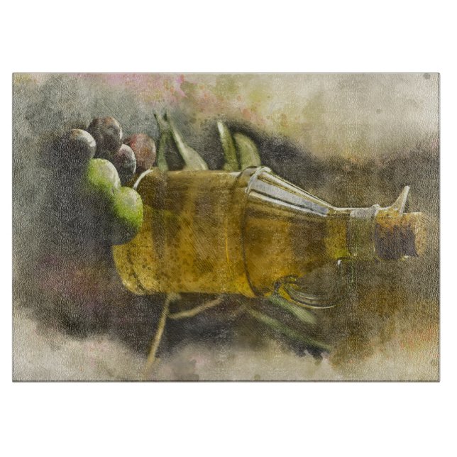 Tabla De Cortar Aceite de oliva y aceitunas (Anverso)