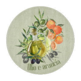 Tabla De Cortar Aceite de oliva y Naranja: