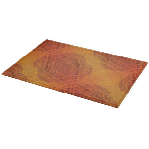 Tabla De Cortar Aceptación Medallones del Boho amarillo Naranja