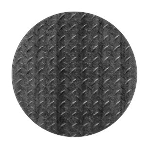Tabla De Cortar Acero negro, textura metálica fluida.