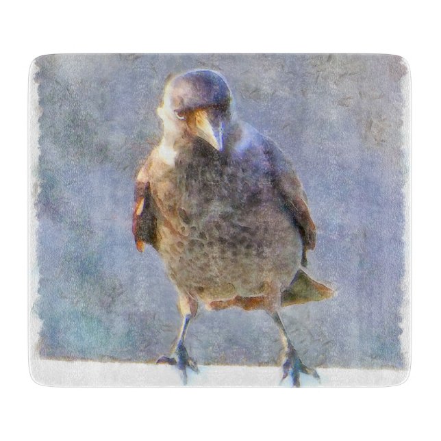 Tabla De Cortar Acuarela de Jackdaw (Anverso)