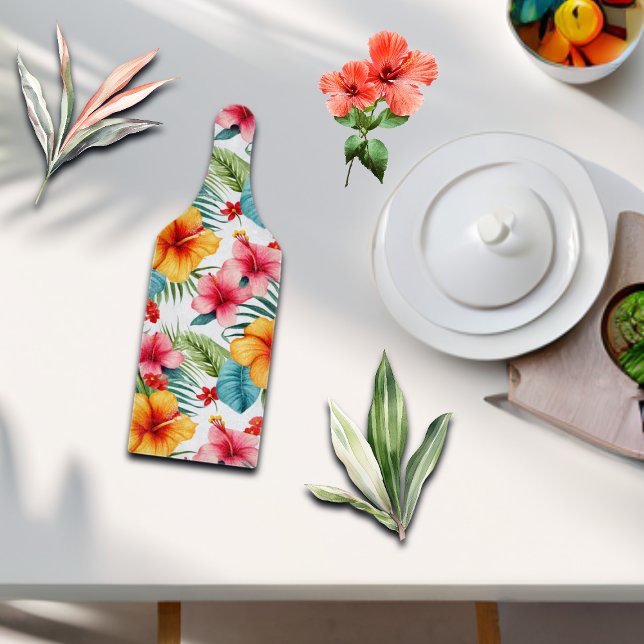Tabla De Cortar Acuarela exótica floral hawaiana (Subido por el creador)