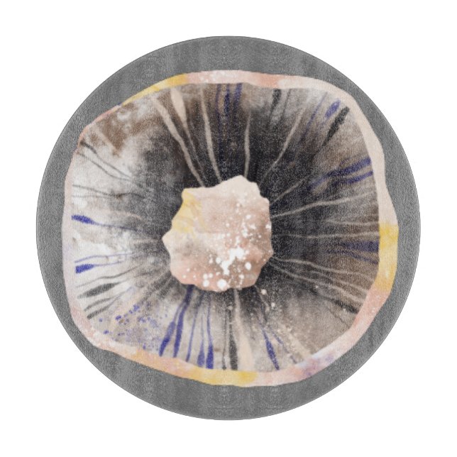 Tabla De Cortar Acuarela para hongos (Anverso)