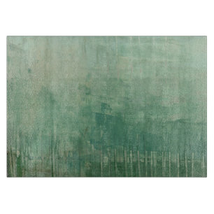 Tabla De Cortar Acuarela verde contemporánea
