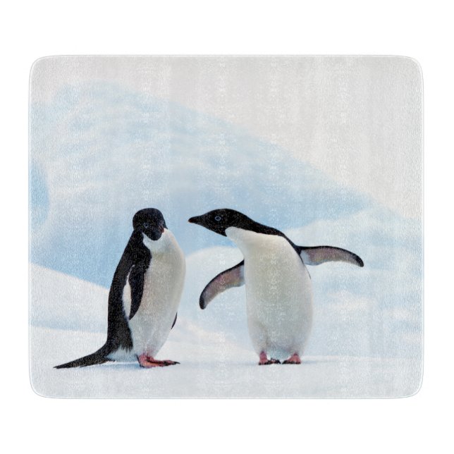 Tabla De Cortar Adelie Penguins (Anverso)