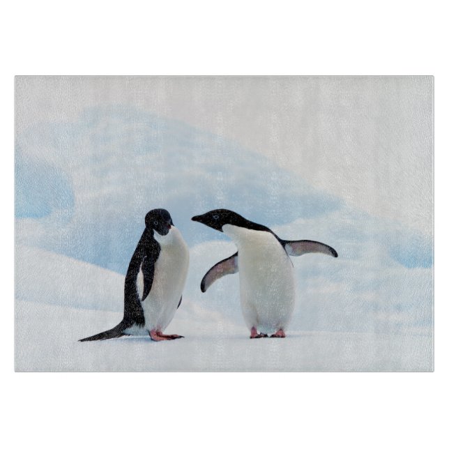 Tabla De Cortar Adelie Penguins (Anverso)
