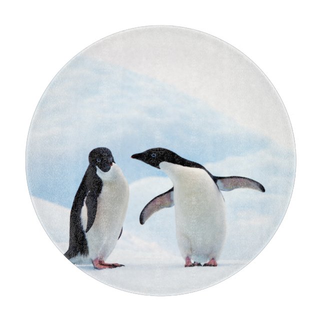 Tabla De Cortar Adelie Penguins (Anverso)