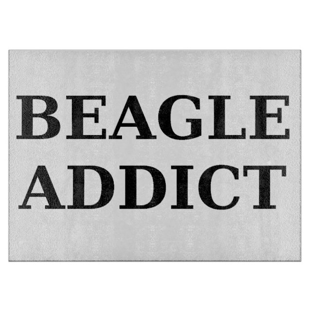 Tabla De Cortar adicto al beagle (Anverso)