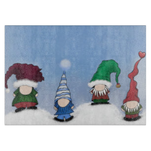 Tabla De Cortar Adorable Gnome Posse