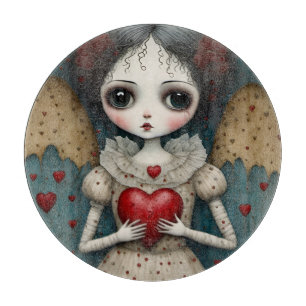 Tabla De Cortar Adorable muñeca gótica Valentine