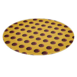 Tabla De Cortar Adorno Rojo de Oro