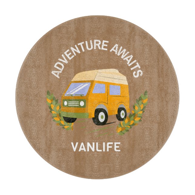 Tabla De Cortar Adventure Awaits VanLife (Anverso)