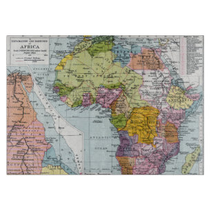 TABLA DE CORTAR ÁFRICA DIVIDIDA, 1914