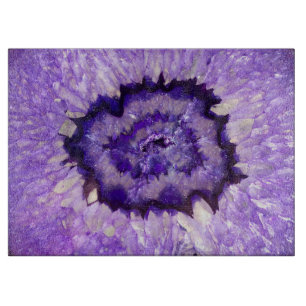 Tabla De Cortar Ágata púrpura Geode de Falln