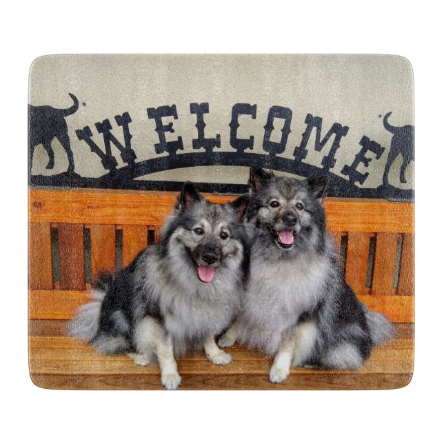Tabla de cortar agradable del Keeshond (Anverso)