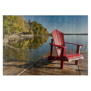 Tabla De Cortar Agua   Cátedra Adirondack en el lago