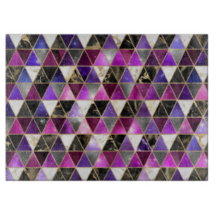 Tabla De Cortar Agua isométrica con galaxia de oro y mármol