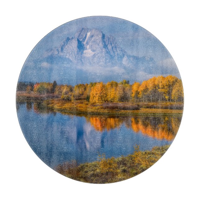 Tabla De Cortar Agua | Oxbow Bend Jackson Wyoming (Anverso)
