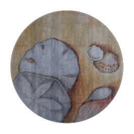 Tabla De Cortar Aguas marinas en la costa