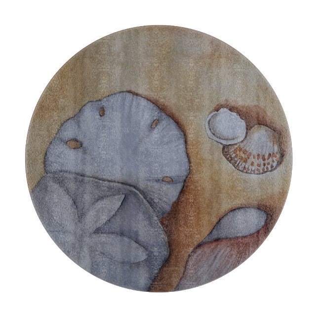 Tabla De Cortar Aguas marinas en la costa (Anverso)