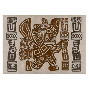 Tabla De Cortar Águila azteca guerrera arte tribal antiguo