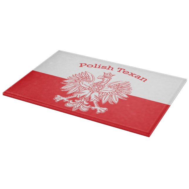 Tabla De Cortar Águila blanca texana polaca (Borde)