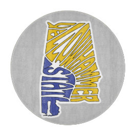 Tabla De Cortar Alabama Nickname Word Art