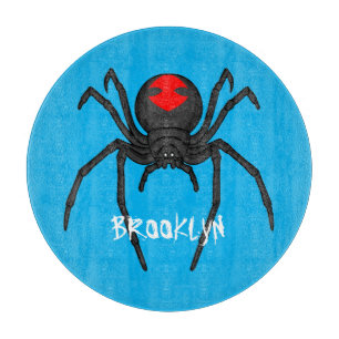 Tabla De Cortar Alarmante ilustracion personalizado de araña de vi