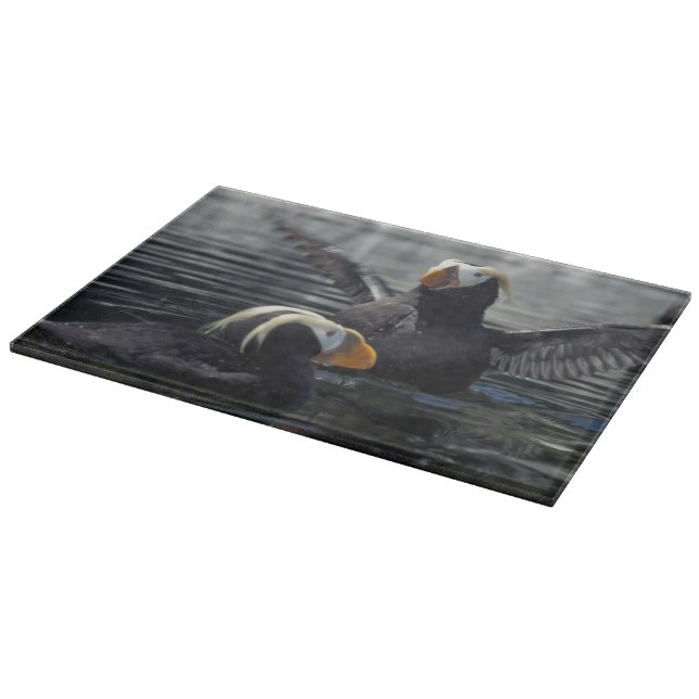 Tabla De Cortar Alaska frailecillos copetudos (Borde)