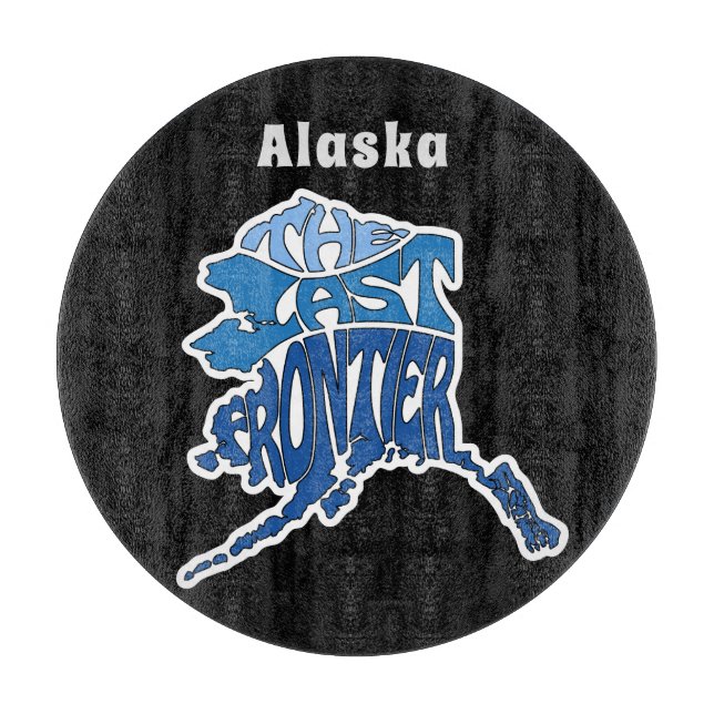 Tabla De Cortar Alaska Nickname Word Art (Anverso)