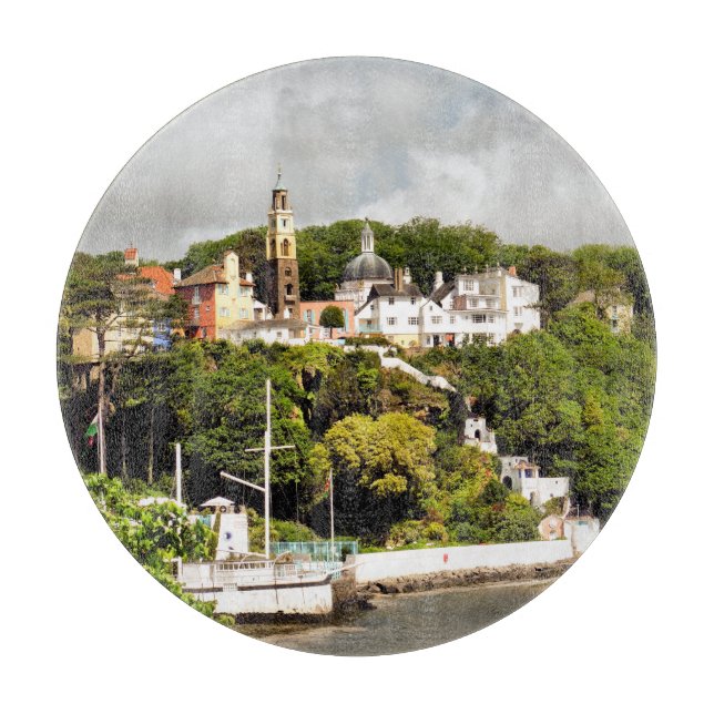 TABLA DE CORTAR ALDEAS DE GALES (Anverso)