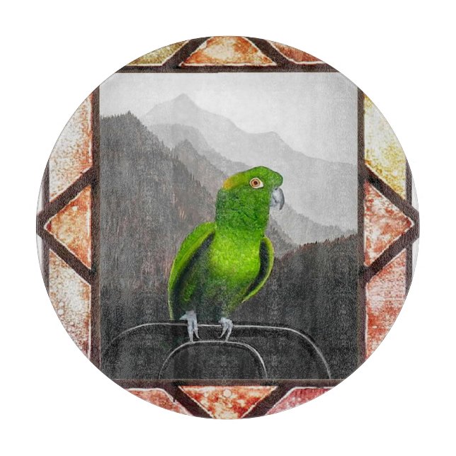 Tabla De Cortar Aldo mi loro amazónico (Anverso)