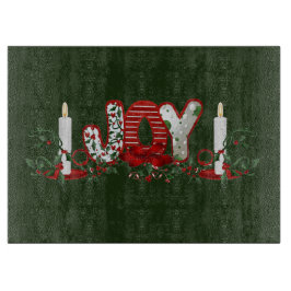 Tabla De Cortar Alegría de vacaciones de los navidades