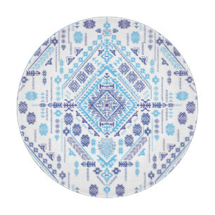 Tabla De Cortar Alfombra paisley india, patrón de mandala étnica.