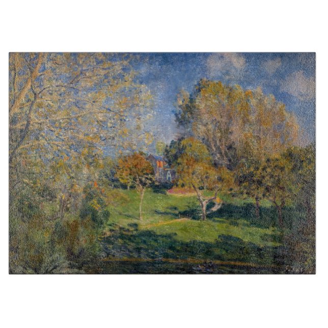 Tabla De Cortar Alfred Sisley - El jardín de Hoschede, Montgeron (Anverso)