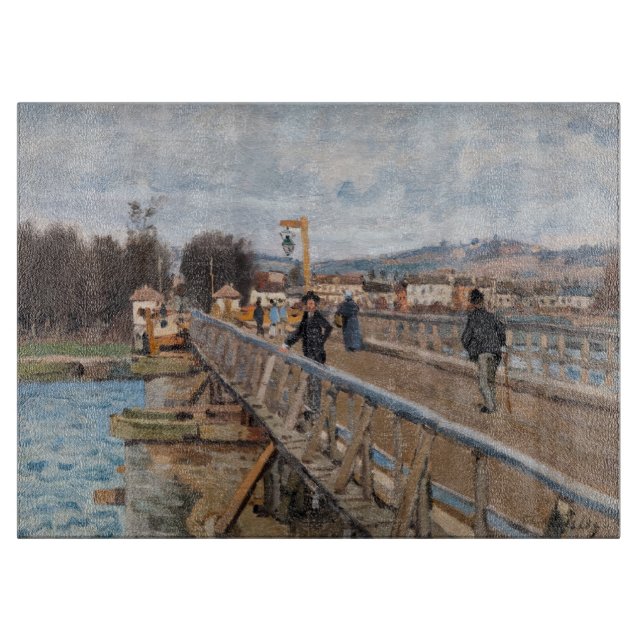 Tabla De Cortar Alfred Sisley - Pasarela de Argenteuil (Anverso)