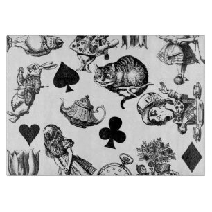 Tabla De Cortar Alice White Rabbit Wonderland Classic