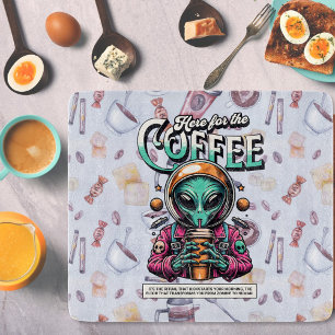 Tabla De Cortar Alien aquí para el café