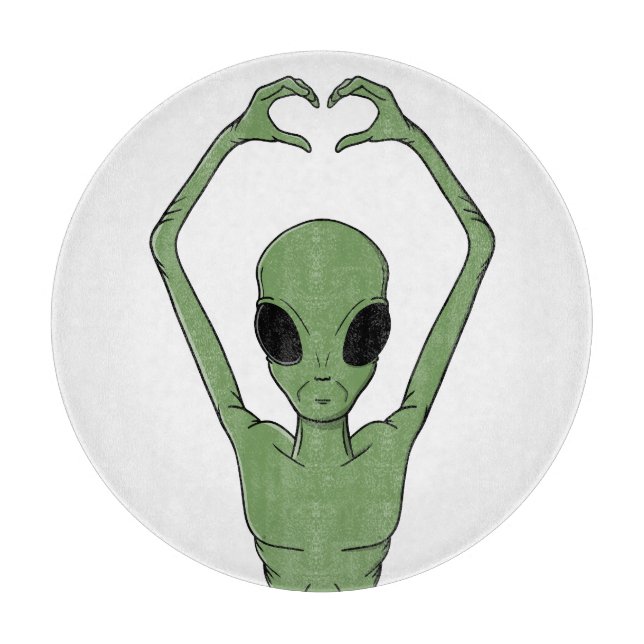 Tabla De Cortar Alien Heart Pose (Anverso)