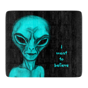 Tabla De Cortar Alien, quiero creer
