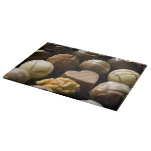 Tabla De Cortar Almendras garapiñadas deliciosas del chocolate