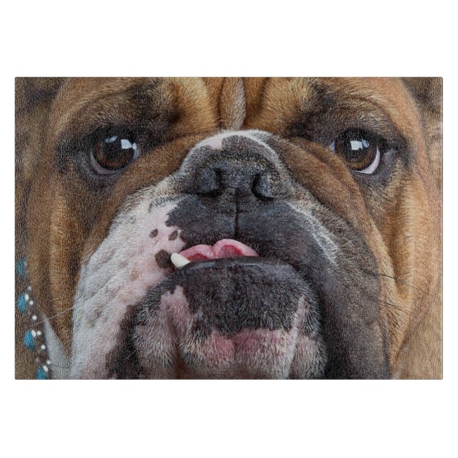 Tabla De Cortar Almohada de inglés bulldog (Anverso)