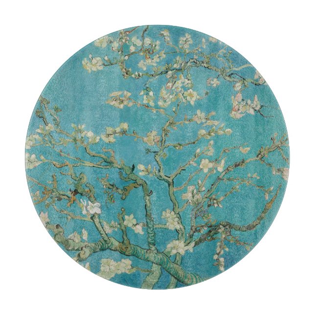 Tabla De Cortar Almond Blossom, Oil Painting, Vincent Van Gogh (Anverso)