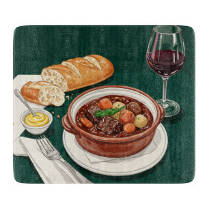 Tabla De Cortar Almuerzo italiano, por Natasha Us
