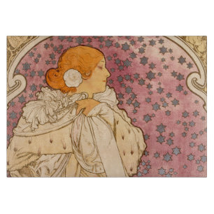 Tabla De Cortar Alphonse Mucha La Dame Aux Camelias: Art Nouveau