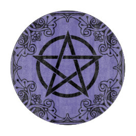 Tabla De Cortar Altar del pentáculo morado
