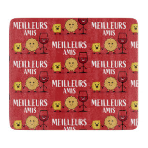 Tabla De Cortar Amantes del queso francés graciosos